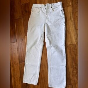 White Denim forum jeans Joni high rise loose.